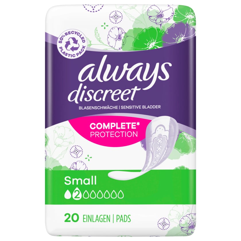 Always Discreet Inkontinenz Einlagen Small 20 Stück